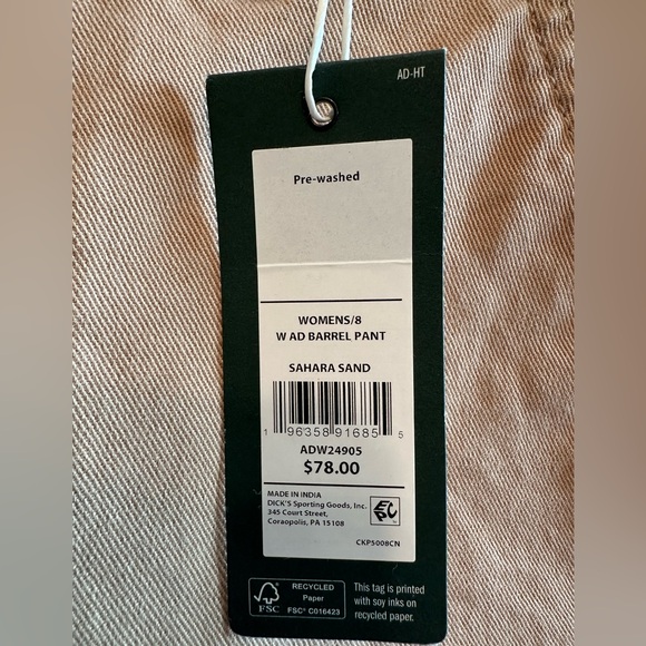 Alpine Design Women's Barrel Pant ~ Sahara Sand - Picture 3 of 4